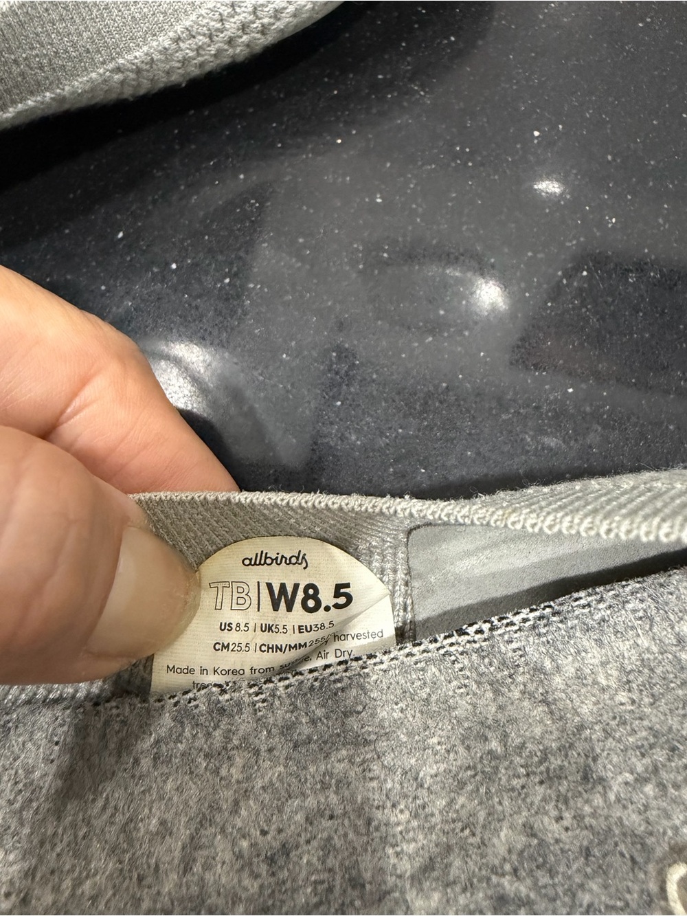 Women’s Gray Knit Ballet Flats 8.5 - Picture 6 of 6